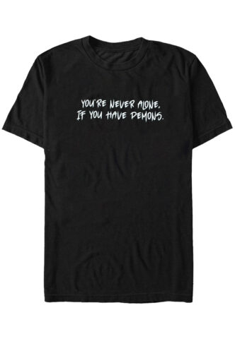 Dancitee – Never Alone – T-Shirt – Schwarz – XXL – 100% Baumwolle