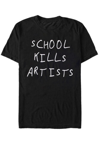 Dancitee – School Kills Artists – T-Shirt – Schwarz – S – 100% Baumwolle
