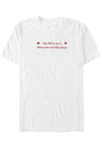 Dancitee – Why Fall In Love – T-Shirt – Weiß – M – 100% Baumwolle