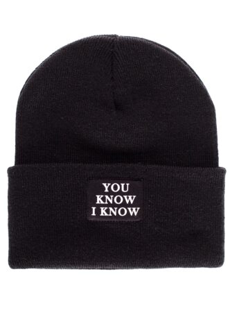 Dancitee – You Know – Beanie – Schwarz – Onesize – 100% Polyacryl