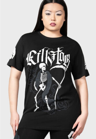 Killstar – Danse Macabre Black – T-Shirt – Schwarz – XS – 95% Baumwolle, 5% Elastan