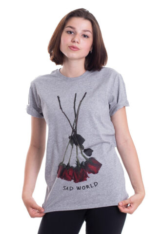 Dark Moon – Roses Heather Grey – T-Shirt – Grau – XS – 100% Baumwolle