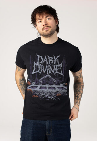 Dark Divine – Graveyard – T-Shirt – Schwarz – XL – 100% Baumwolle