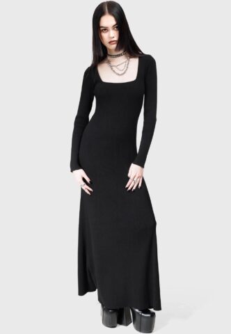 Killstar x Kihilist – Dark Glyph – Kleid – Schwarz – XS – 70% Viskose, 30% Nylon