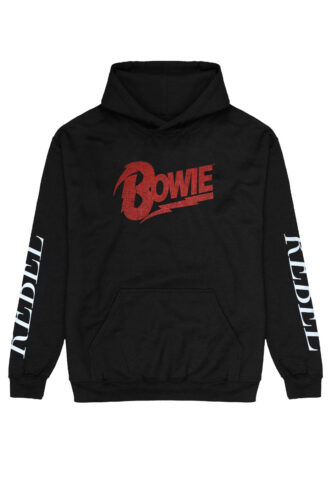 David Bowie – Rebel Rebel – Hoodie – Schwarz – S – 80% Baumwolle, 20% Polyester