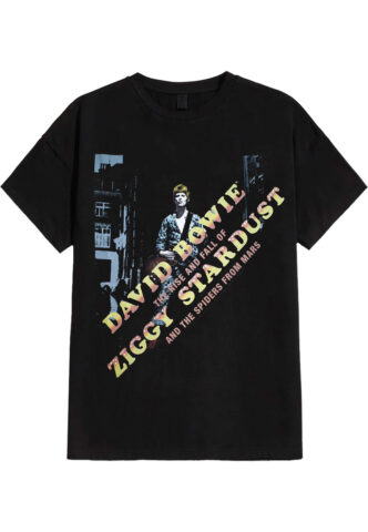 David Bowie – Ziggy Diagonal – T-Shirt – Schwarz – XXL – 100% Baumwolle