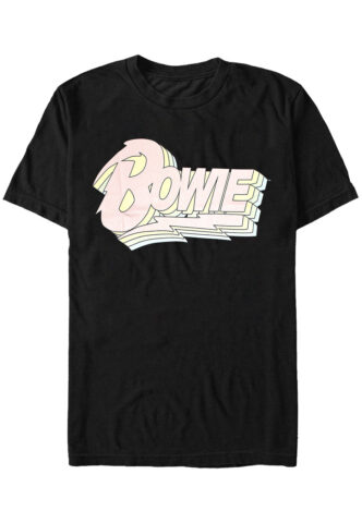 David Bowie – Pastel Colour – T-Shirt – Schwarz – XL – 100% Baumwolle