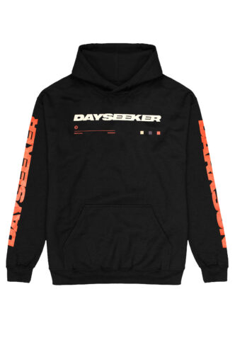 Dayseeker – Replica Floral – Hoodie – Schwarz – S – 50% Baumwolle, 50% Polyester