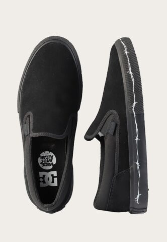 DC – Manual Slip-On Black Print – Schuhe – Schwarz – EU 42,5 – Textile, Leather/Textile/Gummi