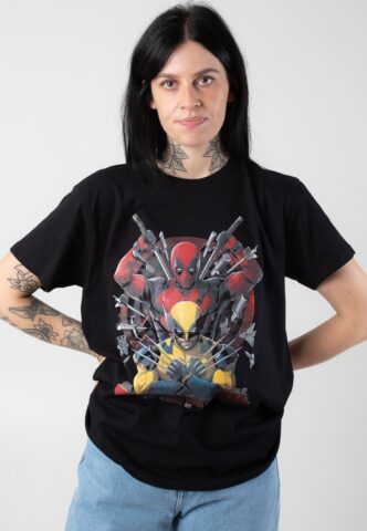 Deadpool – Deadpool/Wolverine Weapons – T-Shirt – Schwarz – M – 100% Baumwolle