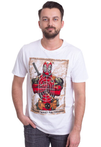 Deadpool – Target White – T-Shirt – Weiß – L – 100% Baumwolle,Jersey