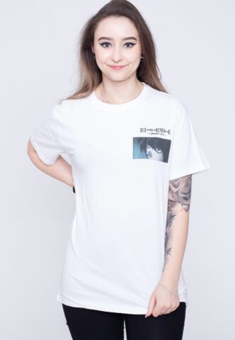 Death Note – L Pocket Print – T-Shirt – Schwarz – XL – 100% Baumwolle