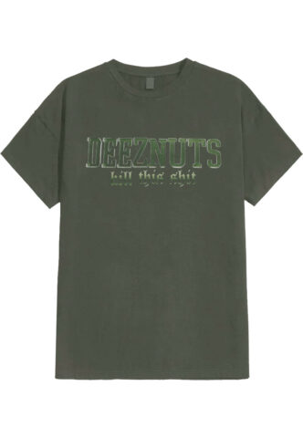 Deez Nuts – Kill This Shit Military Green – T-Shirt – Grün – XXL – 100% Baumwolle