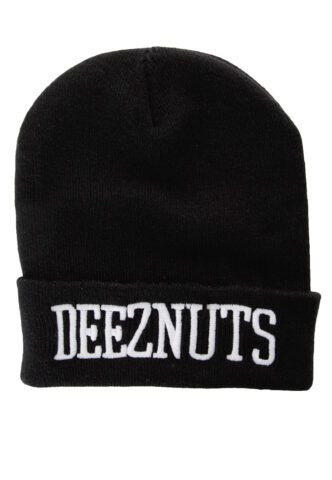 Deez Nuts – Logo Premium – Long Beanie – Schwarz – Onesize – 100% Polyacryl