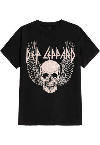 Def Leppard – Winged Skull – T-Shirt – Schwarz – S – 100% Baumwolle