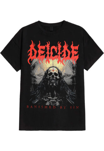 Deicide – Banished By Sin – T-Shirt – Schwarz – S – 100% Baumwolle
