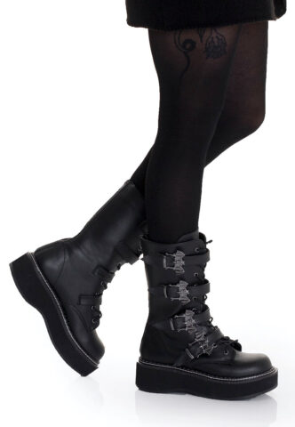 DemoniaCult – Emily 322 – Girl Schuhe – Schwarz – EU 41 – Synthetic/Textile/Gummi