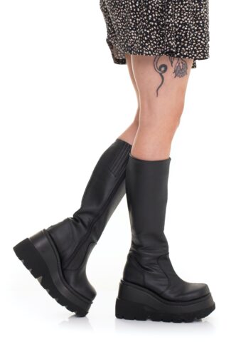 DemoniaCult – Shaker 100 Black – Girl Schuhe – Schwarz – EU 39 – Synthetic/Textile/Gummi