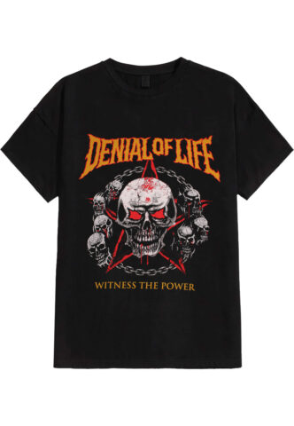 Denial Of Life – Eye Dust – T-Shirt – Schwarz – L – 100% Baumwolle