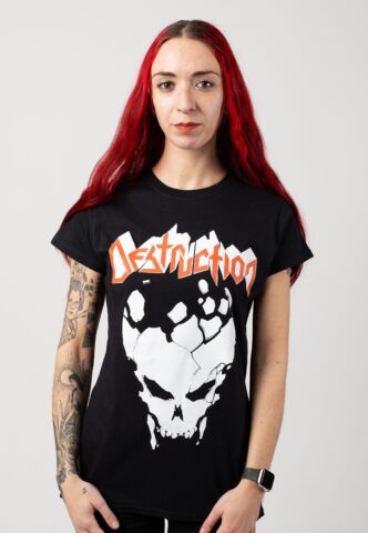 Destruction – Skull – Girly – Schwarz – XXL – 100% Baumwolle