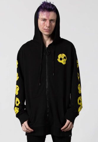 Killstar – Devils Cocktail Black – Zipper – Schwarz – XS – 100% Baumwolle