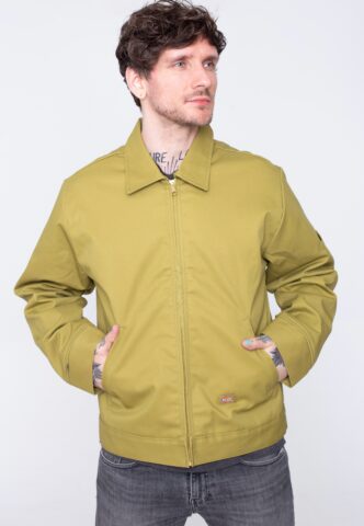 Dickies – Lined Eisenhower Rec Green Moss – Jacke – Grün – S – 65% Polyester, 35% Baumwolle