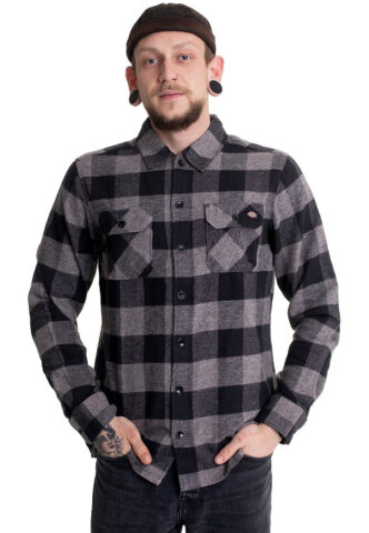 Dickies – New Sacramento Grey Melange – Hemd – Grau – M – 100% Baumwolle