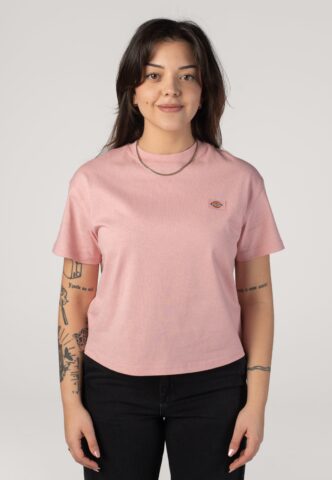 Dickies – Oakport Boxy Bridal Rose – T-Shirt – gid://shopify/Metaobject/122014761197 – XS – 100% Baumwolle