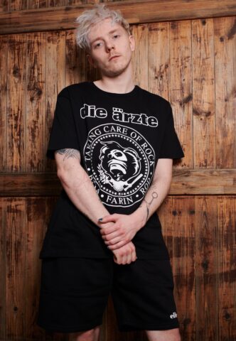 Die Ärzte – Taking Care Of Rock – T-Shirt – Schwarz – L – 100% Baumwolle