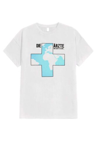 Die Ärzte – Uns Gehts Klima White – T-Shirt – Weiß – XXL – 100% Bio-Baumwolle