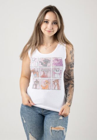 Disney – Kitties White – Tank – Weiß – XL – 100% Baumwolle