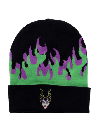 Disney – Maleficent Roll Up – Beanie – Schwarz – Onesize – 95% Polyester, 5% Elastan