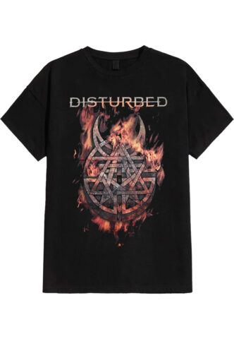 Disturbed – Burning Belief – T-Shirt – Schwarz – S – 100% Baumwolle
