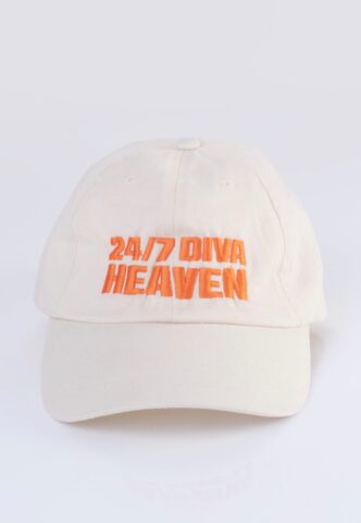 24/7 Diva Heaven – Logo White – Cap – Weiß – Onesize – 100% Baumwolle