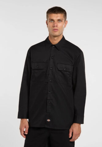 Dickies – Work Shirt Rec Black – Hemd – Schwarz – XXL – 65% Polyester, 35% Baumwolle
