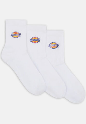 Dickies – Valley Grove Mid White – Socken – Weiß – M/L – 67% Baumwolle, 27% Polyester, 3% Polyamide, 3% Elastane