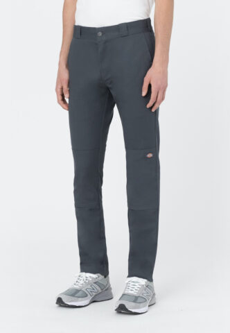 Dickies – Slim Skinny Double Knee Charcoal Grey – Hose – Grau – W38 / L34 – 98% Baumwolle, 2% Elastan