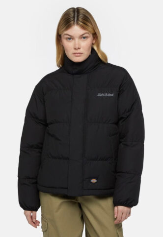 Dickies – Scobey Puffer W Black – Jacke – Schwarz – L – 55% Baumwolle, 45% Polyester