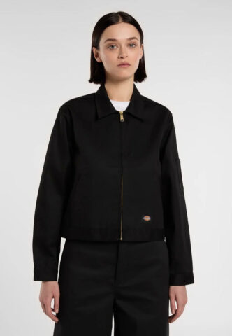 Dickies – Unlined Cropped Ike Black – Jacke – Schwarz – XS – 65% Polyester, 35% Baumwolle
