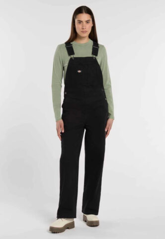 Dickies – Loose Canvas Bib W Black – Hose – Schwarz – M – 100% Baumwolle