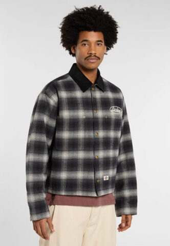 Dickies – Taylor Flannel Black – Jacke – Schwarz – L – 100% Baumwolle