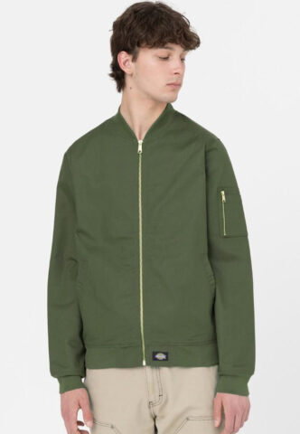 Dickies – Hughson Dark Olive – Jacke – Grün – S – 65% Polyester, 35% Baumwolle