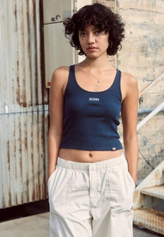 Dickies – Yorktown W Dark Navy – Tank – Blau – M – 100% Baumwolle