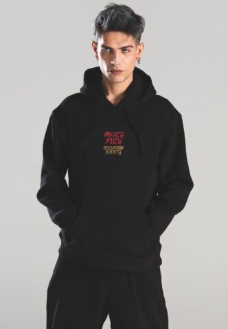 Doomsday Society – More Fire Black – Hoodie – Schwarz – M – 65% Baumwolle, 35% Polyester