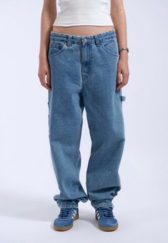 Dr. Denim – Faye Worker Stream Sky Retro Contrast – Jeans – Blau – L / L30 – 100% Baumwolle