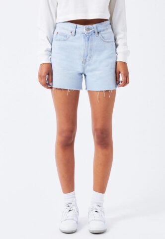Dr. Denim – Nora Short Stream Superlight Worn Raw Hem – Shorts – Blau – W28 – 100% Bio-Baumwolle