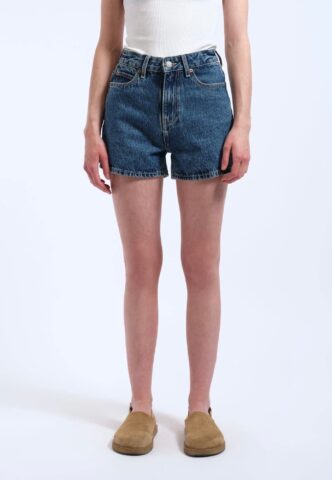Dr. Denim – Nora Stream Mid Retro – Shorts – Blau – W30 – 100% Baumwolle