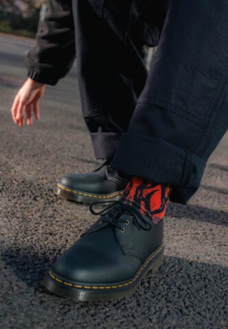Dr. Martens – Vegan 1461 Black Felix Rub Off – Schuhe – Schwarz – EU 36 – Synthetic/Synthetic/Gummi
