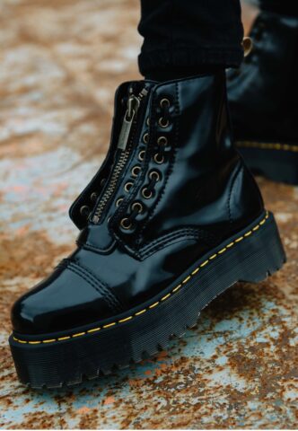 Dr. Martens – Vegan Sinclair Black Oxford – Girl Schuhe – Schwarz – EU 41 – Synthetic/Textile/Gummi