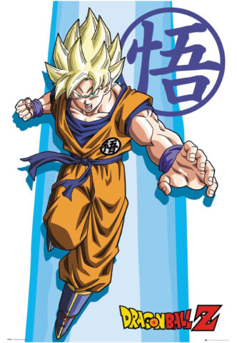 Dragon Ball Z – SS Goku – Poster – Mehrfarbig – Onesize – gid://shopify/Metaobject/237909737709